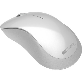 Canyon 2.4 GHz Wireless mouse ,with 3 buttons, DPI 1200, Battery:AAA*2pcs ,pearl white grey67*109*38mm 0.063kg - Metoo (3)