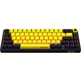 LORGAR KBP70MW, Wireless 65% Mechanical Gaming Keyboard Pro, Black/yellow, EN/RU layout в Metoo.kz - Metoo (3)