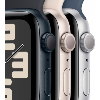 Apple Watch SE GPS 44mm Midnight Aluminium Case with Midnight Sport Band - M/<wbr>L,Model A2723 - Metoo (9)