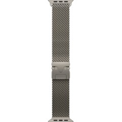 49mm Natural Titanium Milanese Loop - Medium