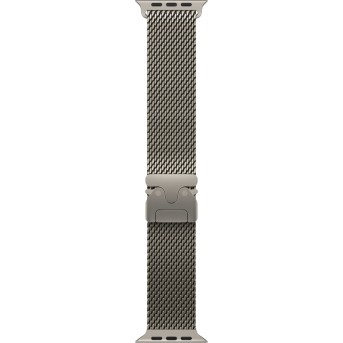 49mm Natural Titanium Milanese Loop - Medium - Metoo (1)