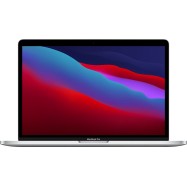 MacBook Pro 13-inch, SILVER, Model A2338, Apple M1 chip with 8-core CPU, 8-core GPU, 16GB unified memory, 256GB SSD storage, Force Touch Trackpad, Two Thunderbolt / USB 4 Ports, Touch Bar and Touch ID, KEYBOARD-SUN