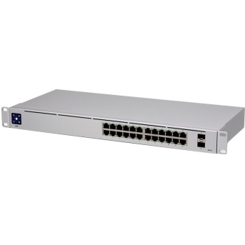 Ubiquiti UniFi Switch 24 is a fully managed Layer 2 switch with (24) Gigabit Ethernet ports and (2) Gigabit SFP ports for fiber connectivity - Metoo (1)