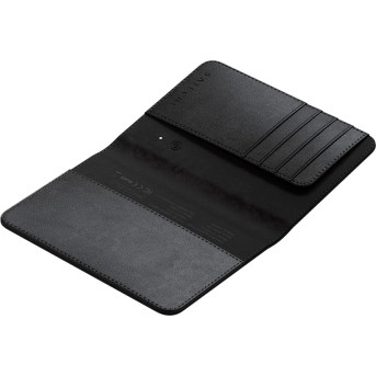 SATECHI Vegan-Leather Passport Cover w/ Find My (Black) - Metoo (3)