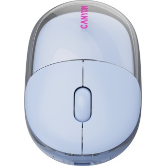 CANYON mouse OnClick 24 BT/ Wireless Transparent/Blue в Metoo.kz - Metoo (9)