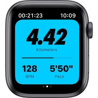 Apple Watch Nike Series 6 GPS, 44mm Space Gray Aluminium Case with Anthracite/<wbr>Black Nike Sport Band - Regular, Model A2292 - Metoo (12)