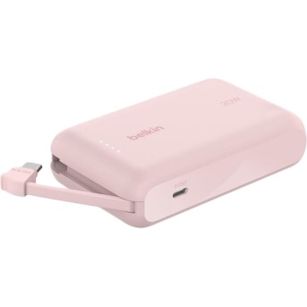 BELKIN 10k PD20w Integrated USB-C Cable Power Bank, Pink в Metoo.kz - Metoo (3)