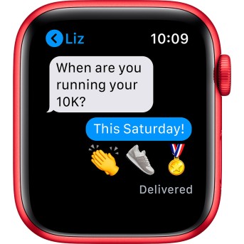 Apple Watch Series 6 GPS, 44mm PRODUCT(RED) Aluminium Case with PRODUCT(RED) Sport Band - Regular, Model A2292 - Metoo (5)