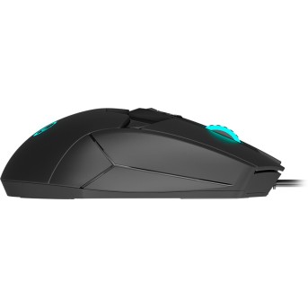 LORGAR Stricter 579, gaming mouse, 9 programmable buttons, Pixart PMW3336 sensor, DPI up to 12 000, 50 million clicks buttons lifespan, 2 switches, built-in display, 1.8m USB soft silicone cable, Matt UV coating with glossy parts and RGB lights with 4 LED - Metoo (6)