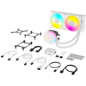 Corsair iCUE LINK TITAN 240 RX RGB White AIO, 240mm Radiator, Liquid CPU Cooler - Metoo (2)
