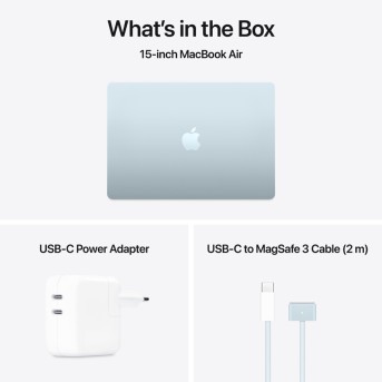 15-inch MacBook Air: Apple M4 chip with 10-core CPU and 10-core GPU, 24GB, 512GB SSD - Sky Blue,Model A3241 - Metoo (12)