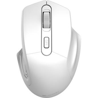 CANYON 2.4GHz Wireless Optical Mouse with 4 buttons, DPI 800/<wbr>1200/<wbr>1600, Pearl white, 115*77*38mm, 0.064kg - Metoo (1)
