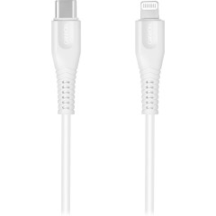 CANYON Type C Cable To MFI Lightning for Apple, PVC Mouling,Function: with full feature( data transmission and PD charging) Output:5V/<wbr>2.4A, OD:3.5mm, cable length 1.2m, 0.026kg,Color:White