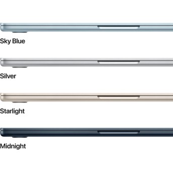 13-inch MacBook Air: Apple M4 chip with 10-core CPU and 10-core GPU, 24GB, 512GB SSD - Sky Blue,Model A3240 в Metoo.kz - Metoo (5)