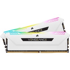 Corsair DDR4, 3600MHz 32GB 2x16GB DIMM, Unbuffered, 18-22-22-42, XMP 2.0, VENGEANCE RGB PRO SL White Heatspreader, RGB LED, 1.35V, for AMD Ryzen & Intel, EAN:0840006632085