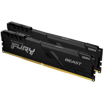 KINGSTON DRAM 8GB 3200MHz DDR4 CL16 DIMM (Kit of 2) FURY Beast Black EAN: 740617319927 - Metoo (1)