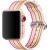Ремешок для Apple Watch 38mm Pink Stripe Woven Nylon - Metoo (1)