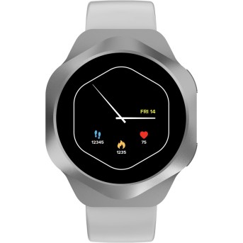 CANYON Smart Watch Hexagon 88 BT-CALL Silver - Metoo (1)