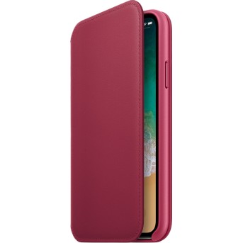 Чехол для смартфона Apple iPhone X Folio Кожаный Лесная ягода - Metoo (3)