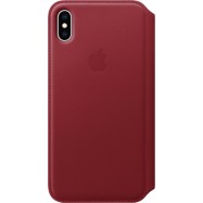 iPhone XS Max Leather Folio - (PRODUCT)RED, Model