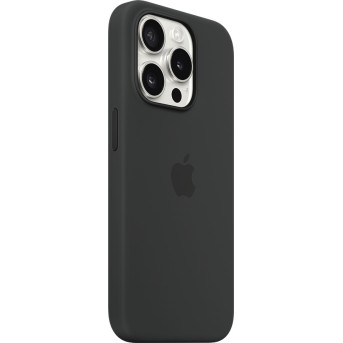 iPhone 15 Pro Silicone Case with MagSafe - Black,Model A3125 - Metoo (2)