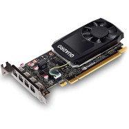 PNY NVIDIA Quadro P1000 GDDR5 4GB/128bit, 640 CUDA Cores, PCI-E 3.0 x16, 4xminiDP, Cooler, Single Slot, Low Profile (4xmDP-DVI Cables, Full Size and Low Profile Bracket included)