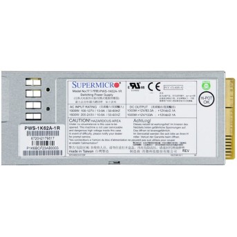 Блок Питания Supermicro 1000W/<wbr>1600W 1U Redundant Power Supply (PWS-1K62A-1R) - Metoo (1)