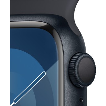 Apple Watch Series 9 GPS 41mm Midnight Aluminium Case with Midnight Sport Band - M/<wbr>L,Model A2978 - Metoo (3)
