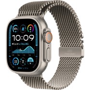 Apple Watch Ultra 2 2024 GPS + Cellular 49mm Natural Titanium Case with Natural Titanium Milanese Loop - S,Model A2986