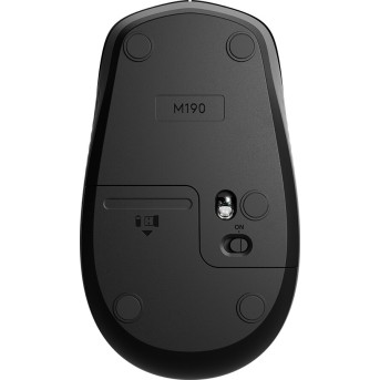 LOGITECH M190 Wireless Mouse - MID GREY - Metoo (5)