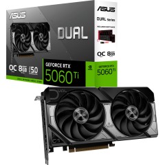 ASUS Video Card NVIDIA GeForce RTX 5060 Ti 8GB GDDR7 128-bit Digital Max Resolution 7680 x 4320 Yes x 1 (Native HDMI 2.1b)Yes x 3 (Native DisplayPort) 550W P/<wbr>N 90YV0MP2-M0NA0