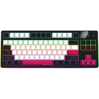 LORGAR KBP70TKLW, Wireless TKL Mechanical Gaming Keyboard Pro, Black/red, EN/RU layout в Metoo.kz - Metoo (1)