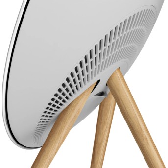 Beosound A9 5th Gen Speaker Natural Alu (Back Grey Mist/<wbr>Cover Kvadrat Light Grey/<wbr>Legs Oak) - Metoo (4)