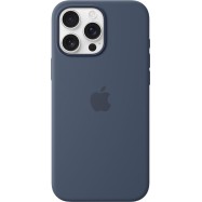 iPhone 16 Pro Max Silicone Case with MagSafe - Denim,Model A3316