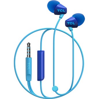 TCL In-ear Wired Headset ,Frequency of response: 10-22K, Sensitivity: 105 dB, Driver Size: 8.6mm, Impedence: 16 Ohm, Acoustic system: closed, Max power input: 20mW, Connectivity type: 3.5mm jack, Color Ocean Blue - Metoo (2)