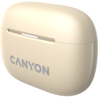 CANYON OnGo TWS-10 ANC+ENC, Bluetooth Headset, microphone, BT v5.3 BT8922F, Frequence Response:20Hz-20kHz, battery Earbud 40mAh*2+Charging case 500mAH, type-C cable length 24cm,size 63.97*47.47*26.5mm 42.5g, Beige - Metoo (6)