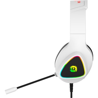 CANYON Shadder GH-6, RGB gaming headset with Microphone, Microphone frequency response: 20HZ~20KHZ, ABS+ PU leather, USB*1*3.5MM jack plug, 2.0M PVC cable, weight: 300g, White - Metoo (5)
