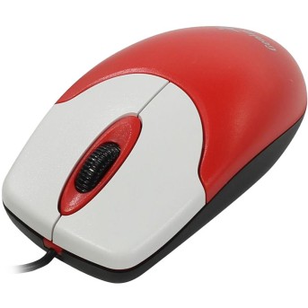 GENIUS Mouse NetScroll 120 V2 (Cable, Optical, 1000dpi, 3 bts, USB) Red - Metoo (1)