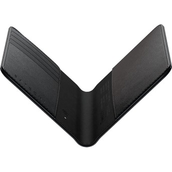 SATECHI Vegan-Leather Passport Cover w/ Find My (Black) - Metoo (4)