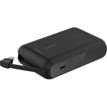 BELKIN 10k PD20w Integrated USB-C Cable Power Bank, Black в Metoo.kz - Metoo (3)
