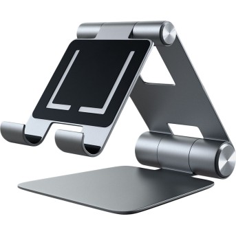SATECHI R1 Aluminum Hinge Holder Foldable Stand (Space Gray) - Metoo (1)