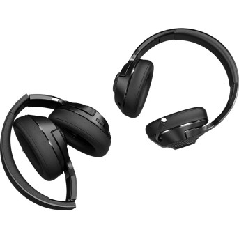 LORGAR Noah 500, Wireless Gaming headset with microphone, JL7006, BT 5.3, battery life up to 58 h (1000mAh), USB (C) charging cable (0.8m), 3.5 mm AUX cable (1.5m), size: 195*185*80mm, 0.24kg, black в Metoo.kz - Metoo (4)
