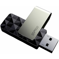 Silicon Power Blaze - B30 64GB Pendrive USB 3.2 Gen 1 Swivel Cap Flash Drive,Black
