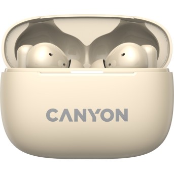 CANYON OnGo TWS-10 ANC+ENC, Bluetooth Headset, microphone, BT v5.3 BT8922F, Frequence Response:20Hz-20kHz, battery Earbud 40mAh*2+Charging case 500mAH, type-C cable length 24cm,size 63.97*47.47*26.5mm 42.5g, Beige - Metoo (2)
