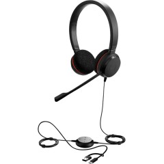 JABRA Evolve 20, Stereo UC, USB C/<wbr>A adapter