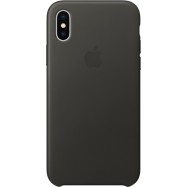Чехол для смартфона Apple iPhone X Leather Case - Charcoal Gray