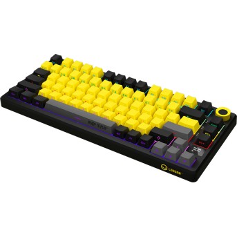 LORGAR KBP7075W, Wireless 75% Mechanical Gaming Keyboard Pro, Black/yellow, EN/RU layout в Metoo.kz - Metoo (7)