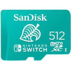 SanDisk microSDXC card for Nintendo Switch 512GB, 100MB/<wbr>s Read, 90MB/<wbr>s Write, V30, U3, C10, A1, UHS-1