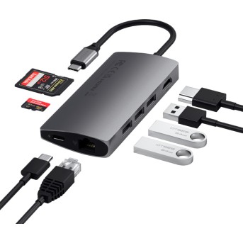 SATECHI Type-C Multi-Port Adapter 4K with Ethernet V2 Space Gray - Metoo (5)