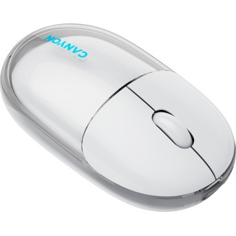 CANYON mouse OnClick 24 BT/ Wireless Transparent/White в Metoo.kz - Metoo (8)